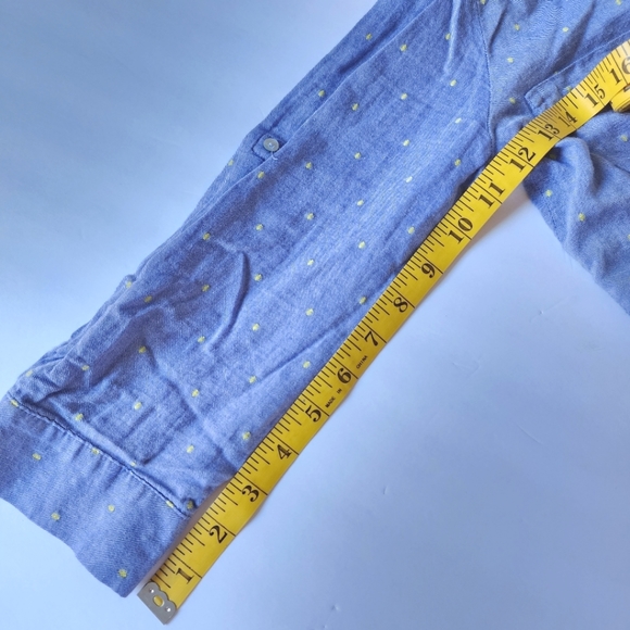 Zara blue embroidered midi sleeves shirt size S - Picture 5 of 6